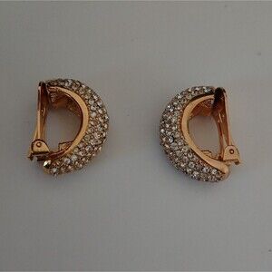 Authentic vintage Christian Dior half circle earrings - Clip On
